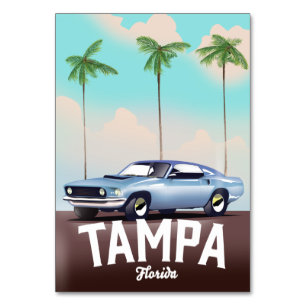 Numeração De Mesa Tampa Florida poster de viagens Magnet