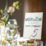 Numeração De Mesa Teal Blue Bouquet Wedding Suite Shower Party<br><div class="desc">Darling,  add the finishing touches to your centerpiece table tops with these lovely numbered table cards.  Personalize them as you choose,  make as many as you need for your party.  Look for other fun ideas all part of the Teal Blue Bouquet Wedding Suite collection.</div>