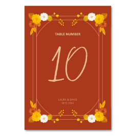 Numeração De Mesa Tema de Casamento Clássico