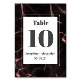 Numeração De Mesa Tema Marcado Cor-de-rosa e Escamudo