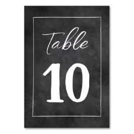Numeração De Mesa Tendência do tema de casamento do quadro negro