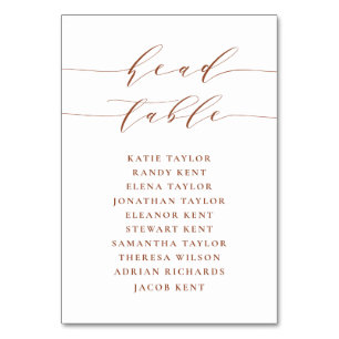 Numeração De Mesa Terracotta Casamento De Assentos De Manuscrito Min