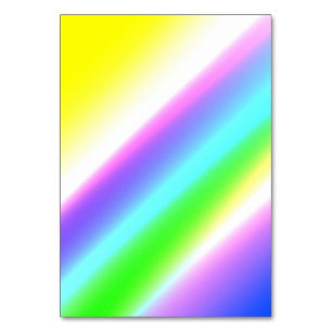 Numeração De Mesa Texto azul verde do arco-íris abstrato