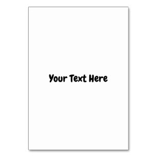 Numeração De Mesa Texto Personalizado