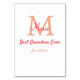 Numeração De Mesa texto simples e mínimo da melhor vovó sempre verme