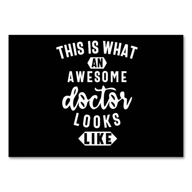 Numeração De Mesa This Is What An Awesome Doctor Looks Like (Frente)