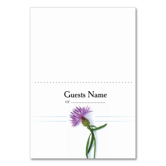 Numeração De Mesa Thistle de Casamento Céltico e Escocês Tradicional (Frente)