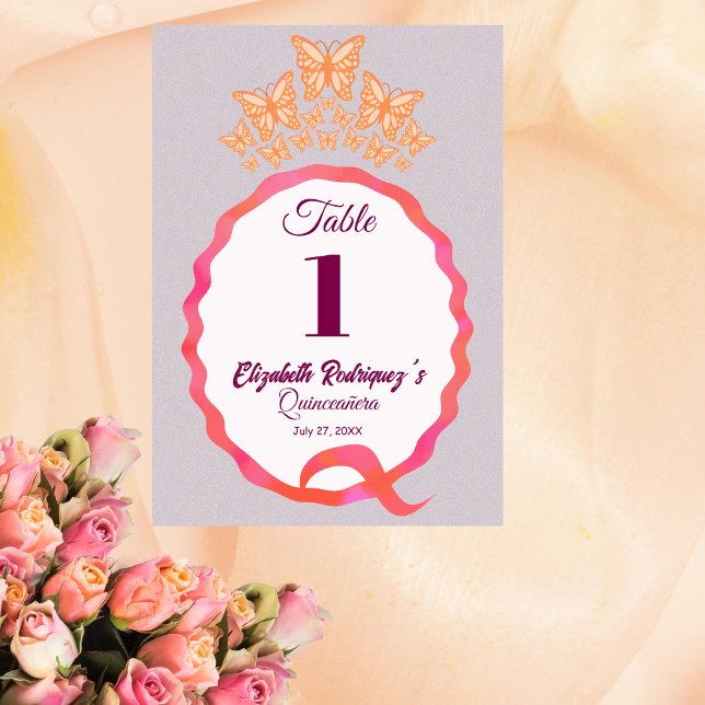 Numeração De Mesa Tiara Crown Crown Quinceanera (Criador carregado)