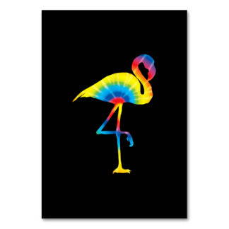 Numeração De Mesa Tie Dye Flamingo Rainbow Impressão Bird Animal Hip