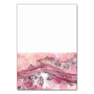 Numeração De Mesa Tinta rosa e vermelha