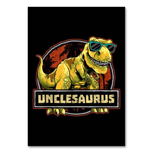 Numeração De Mesa Tio Saurus T rex Tio Saurus Dinossauro (Frente)