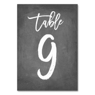 Numeração De Mesa Tipografia Chic Número de Tabela de Quadro   MESA 