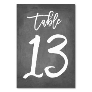 Numeração De Mesa Tipografia Chic Número de Tabela de Quadro   Mesa 