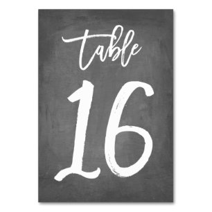 Numeração De Mesa Tipografia Chic Número de Tabela de Quadro   Mesa 