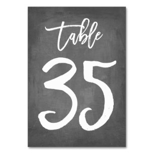 Numeração De Mesa Tipografia Chic Número de Tabela de Quadro   Mesa 
