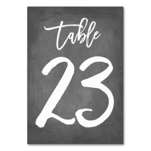 Numeração De Mesa Tipografia Chic Número de Tabela de Quadro   Mesa 
