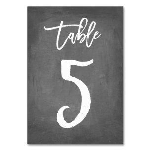 Numeração De Mesa Tipografia Chic Número de Tabela de Quadro   MESA 