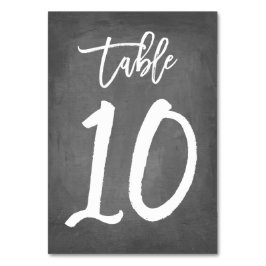 Numeração De Mesa Tipografia Chic Número de Tabela de Quadro | Mesa 