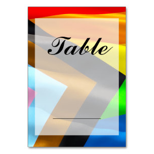 Numeração De Mesa Tipografia da Bandeira do Orgulho Casamento Person