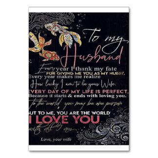 Numeração De Mesa To My Husband Letter | Best Father's Day Present |