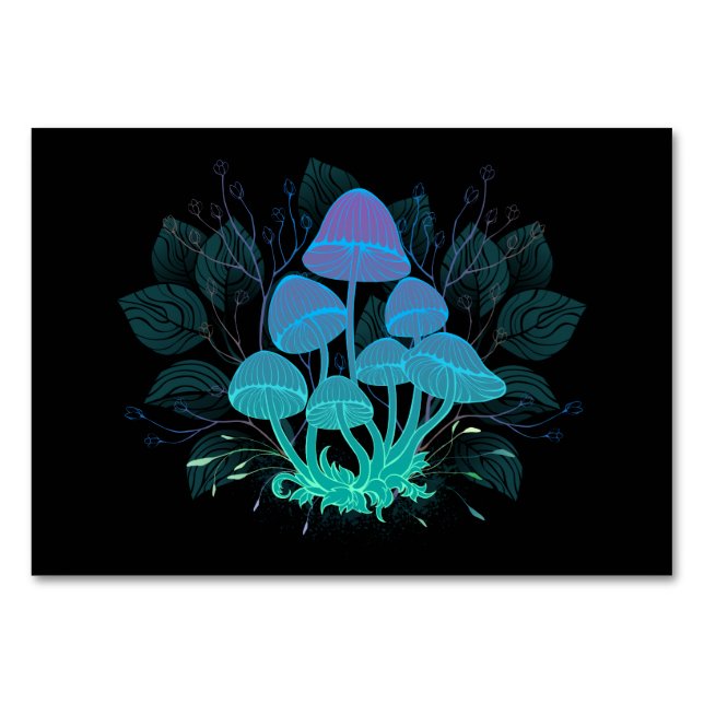 Numeração De Mesa Toadstools em arbustos (Frente)