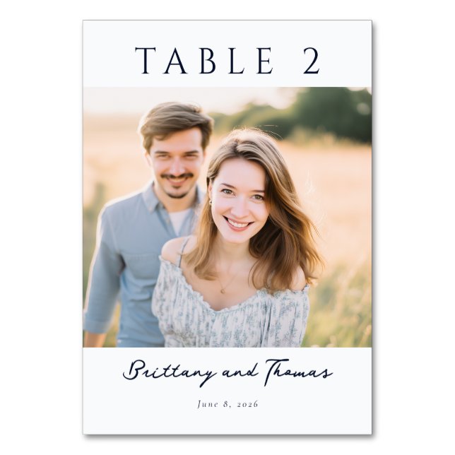 Numeração De Mesa Tom Casual Terra Alegre Foto (Frente)