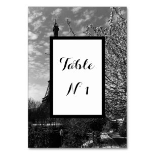 Numeração De Mesa Torre Eiffel de Paris Vintage