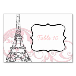 Numeração De Mesa Torre Eiffel e Rolos
