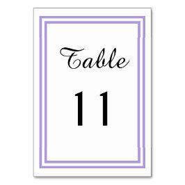 Numeração De Mesa Trim. Lavanda Duplo - Placa Mesa