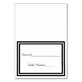 Numeração De Mesa Trim Preto Duplo - Placa Escorregt