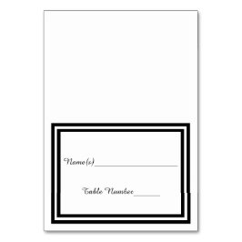 Numeração De Mesa Trim Preto Duplo - Placa Escorregt