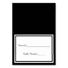 Numeração De Mesa Trim Preto Duplo - Placa Escorregt