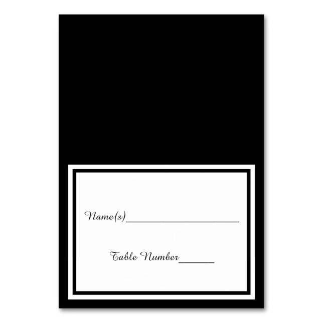 Numeração De Mesa Trim Preto Duplo - Placa Escorregt (Frente)