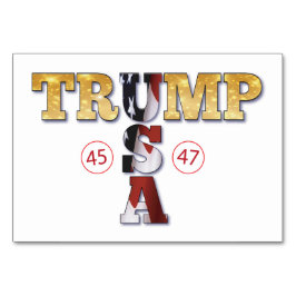 Numeração De Mesa Trump Presidencial 💪 EUA Dourado