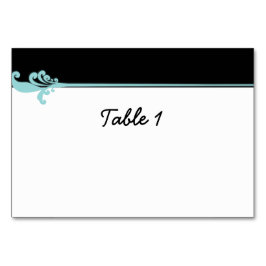 Numeração De Mesa Turquoise Fleur de lis