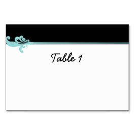 Numeração De Mesa Turquoise Fleur de lis