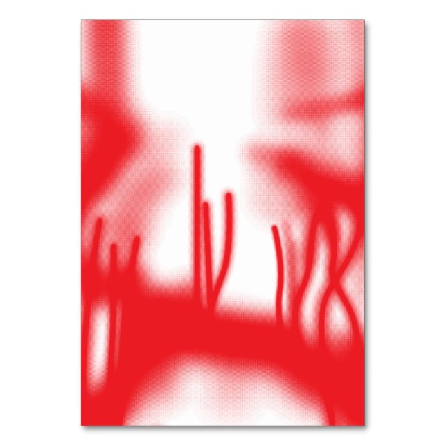 Numeração De Mesa Um design gráfico com vermelho e laranja em negrit (Frente)