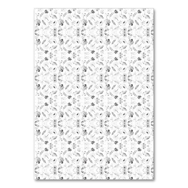 Numeração De Mesa Um design monocromático que mostra uma infinidade  (Frente)