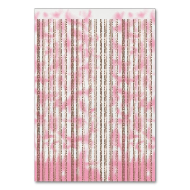 Numeração De Mesa um fundo listrado rosa e branco (Frente)