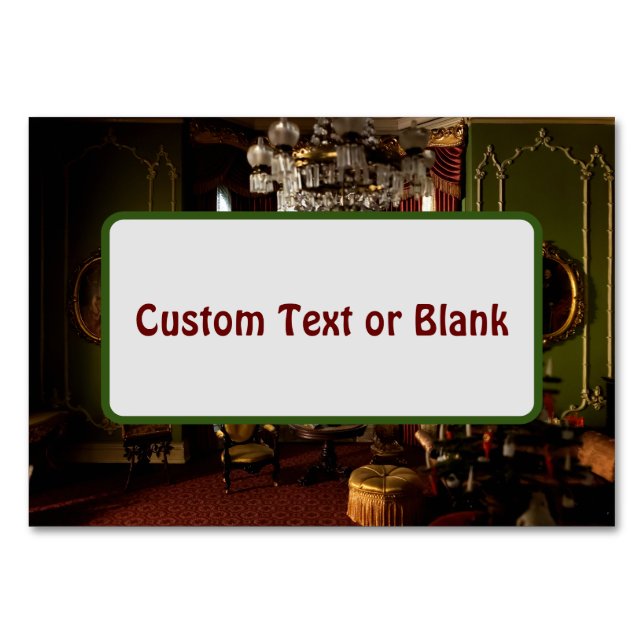 Numeração De Mesa Um Natal Vitoriano - Tablecards Personalizáveis (Frente)