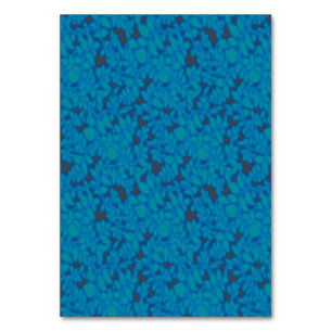 Numeração De Mesa Um papel de embrulho azul com um padrão de artes c