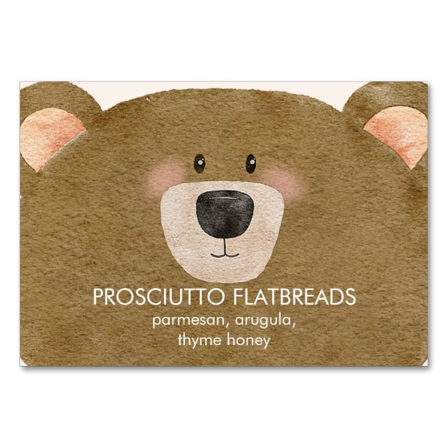 Numeração De Mesa Urso Bonito Que Podemos Esperar Chá de fraldas De  (Frente)