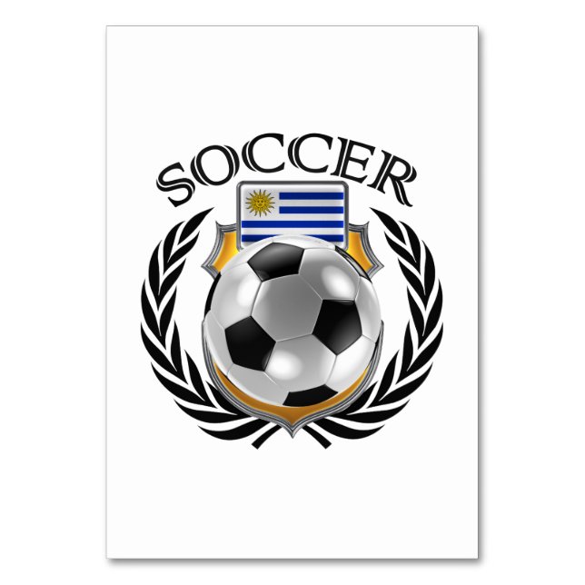 Numeração De Mesa Uruguai Soccer 2016 Fan Gear (Verso)