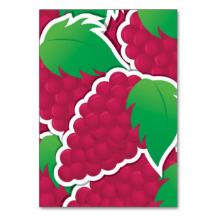 Numeração De Mesa Uvas vermelhas