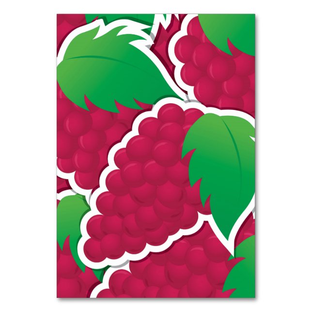 Numeração De Mesa Uvas vermelhas funerárias (Frente)