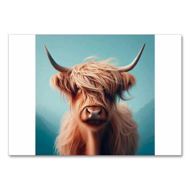 Numeração De Mesa Vaca (牛 / う し) - Placas Flash japonesas (Frente)