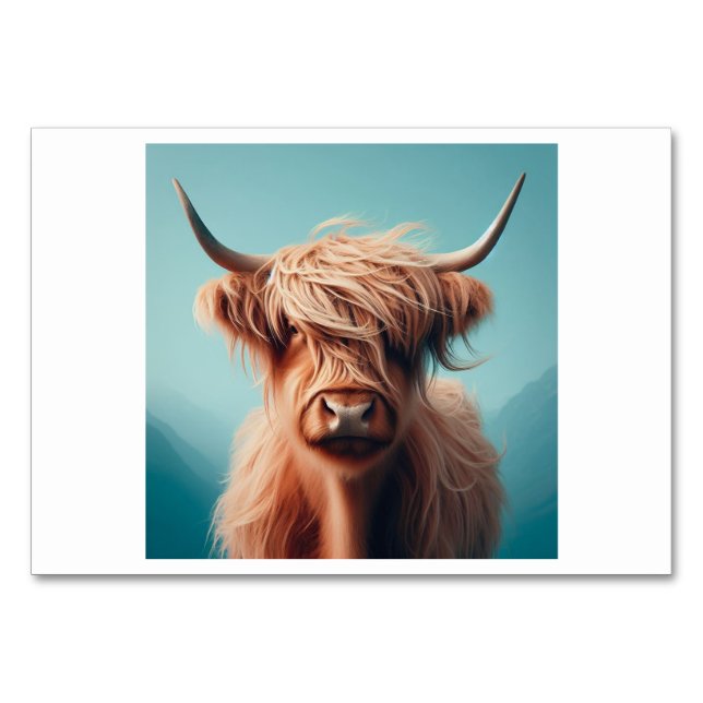 Numeração De Mesa Vaca (소) - Placas Flash Coreanas (Frente)