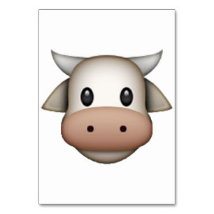 Numeração De Mesa Vaca - Emoji