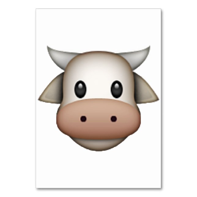 Numeração De Mesa Vaca - Emoji (Frente)
