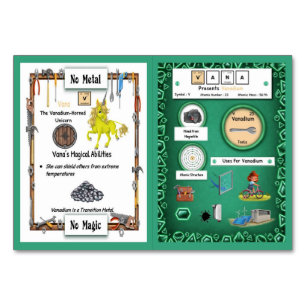 Numeração De Mesa Vana - Vanadium Horn Unicorn Trading Card
